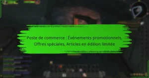 Poste de commerce : Événements promotionnels, Offres spéciales, Articles en édition limitée