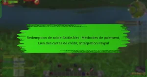 Redemption de solde Battle.Net : Méthodes de paiement, Lien des cartes de crédit, Intégration Paypal